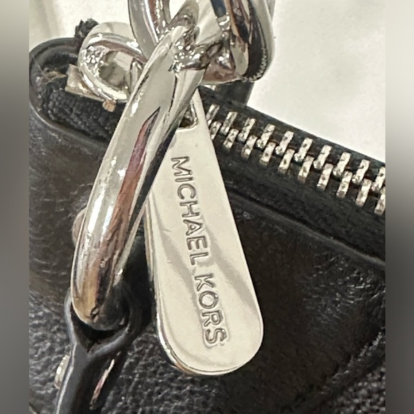 Michael Kors Jet Set Purse Convertible Shoulder Crossbody Hobo Bag Black Logo - Picture 9 of 16